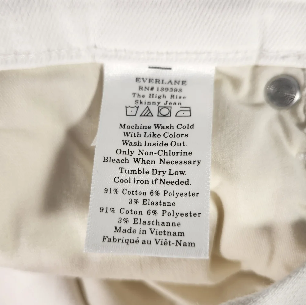 NWT Women's Everlane The High Rise Skinny Jeans - Picture 3 of 9